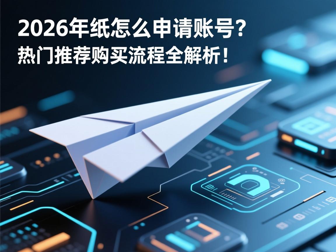 2026年纸飞机怎么申请账号？热门推荐购买流程全解析！